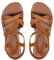 DuBiytlk Chaussures Pieds Larges Les Tropeziennes Sandales d'été à fond plat et bout rond pour femmes, bout ouvert, boucle à une ligne Sandale Plate Femme Chaussure Vintage (Brown, 42)