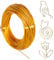 Giantree 1mm×30m Basteldraht, Draht Zum Basteln, Aluminiumdraht Schmuckdraht, Bindedraht Modellierdraht Draht Weicher & Biegsamer Draht für Schmuck Dekoteile DIY-Skulpturen Kranzherstellung(Gold)