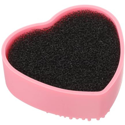 Healeved 3pcs Makeup Brush Bowl Sponge Cleaner Portable Eye Shadow Brush Cleaning Box Dry Wet Dual Use