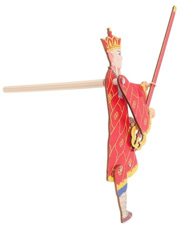 ibasenice Hölzerne Schattenpuppe Bausatz Traditionelles Chinesisches Spielzeug Schattenpuppenrequisite Für Kindergarten Handpuppenbausatz Aus Massivholz Für Kulturelles Lernen