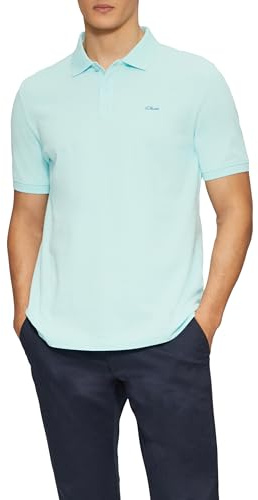 s.Oliver Herren Poloshirt aus Baumwollpiqué – Regular Fit, Kurzarm, Logo-Stickerei – Business & Casual