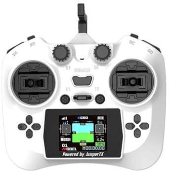 Suoumwa Contrôleur à Distance Intelligent TX avec Écran Couleur, Capteur Hall, Manettes à Cardans ELRS 2.4G 100mW 12CH pour Drone FPV RC B