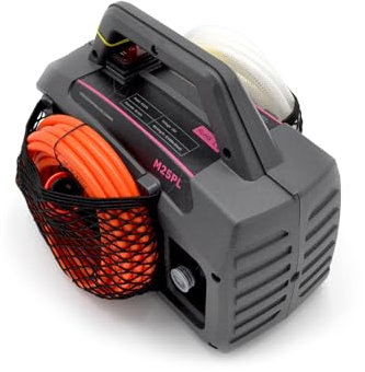3S SuperSamaStore M25PL Nettoyeur Portable à Batterie, Nettoyeur Haute Pression sans Fil, Idéal pour Nettoyage Split et Unité Extérieure Climatiseur, 18 W, 5 à 10 Bar, 4 L/Min, Batterie Non Incluses