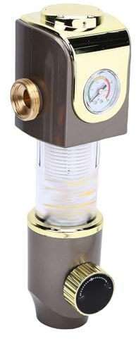 Luocute Wasserfilter für das Ganze Haus, 8 T/h Rückspül-Sedimentfilter mit Hohem Durchfluss und Wiederverwendbarem Edelstahlsieb mit 40 μm Genauigkeit, für Städtisches