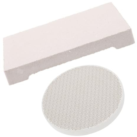 Mikinona Mattoni refrattari per Saldatura Gioielli in Gesso Bianco con Struttura a Nido d'Ape, Design Superficie Ampia, Adatti per Lavorazione Metalli e Rame