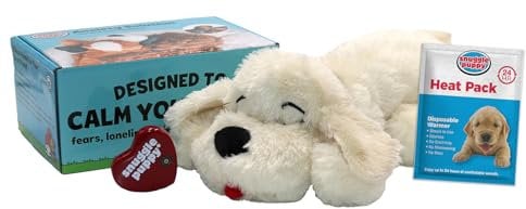 Original Snuggle Puppy Heartbeat Stuffed Dog Toy. Puppy Toy for Anxiety Relief, Calming Aid, and Comfort Toy for Behavioral Training in Golden