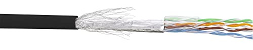 InLine 72099S Patchkabel Cat.5e, schwarz, SF/UTP, AWG26, PVC, 100m