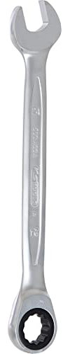KS Tools - 503.4224 - Clé mixte à cliquet 72 dents Gearplus - 24 mm - Finition satinée - Chrome vanadium