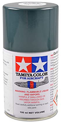 TAMIYA 86503 AS-3 Graugrün matt (Luftwaffe) 100ml - Sprühfarbe für Plastikmodellbau, speziell für Flugzeugmodelle, Modellbau und Bastelzubehör