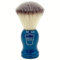 Parker Safety Razor Synthetische Borste Rasierpinsel mit blauer Holzgriff - Pinsel inklusive Standfuß