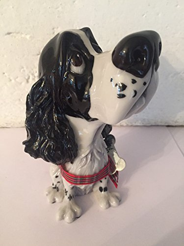 Little Paws 308 Sam Springer Spaniel Black & White Figurine