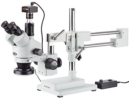 3.5X-90X Circuit Zoom Stereo Microscope + 144 LED Light + 5MP Digital Camera