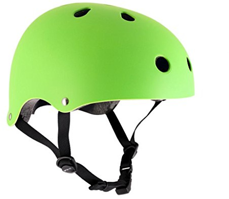 SFR no – BMX Integral Cycling Helmet, Matt Fluo Green, 53-56cm