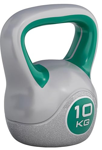 GORILLA SPORTS® Kettlebell - 2kg, 3kg, 4kg, 5kg, 6kg, 8kg, 10kg, 12kg, 14kg, 16kg, 18kg, 20kg Gewichte, Einzeln/Set, mit/ohne Ablage, Kunststoff - Kugelhantel, Schwunghantel, Kugelgewicht