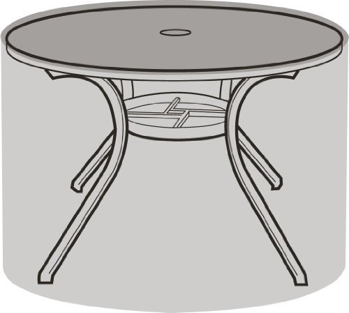Garland 4 Seater Round Table Cover - Silver Grade (W1360)