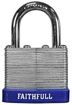 Faithfull Laminated Steel Padlock 40mm 3 Keys
