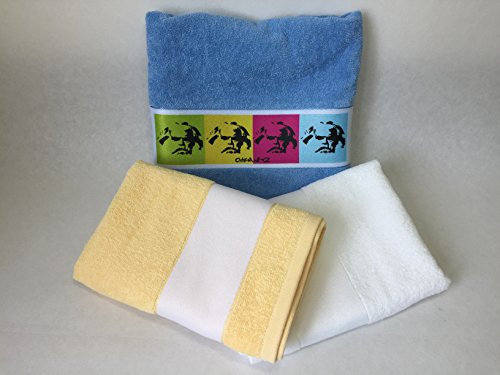 Nashville print factory Handtuch/Duschtuch Bedruckt mit Wunschtext/Name/Spruch/Bild/Motiv/Foto/Logo (50 x 100 Handtuch, weiß)