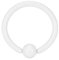 eeddoo Piercing-Ring Helix-Piercing Weiß Edelstahl 10 mm