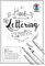 Ursus 24924601 - Handlettering Paper, weiß, DIN A4, 200 g/qm, 25 Blatt Tonkarton, ideale Grundlage zum individuellen Gestalten von Buchstaben