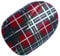 Chix Nails - SCOTTISH Red Tartan Scotland Flag Chrome Nail Wraps Foils Stickers Decals