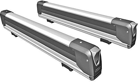 Audi 4M8071129 Skihalter Snowboardhalter, mit Ausziehfunktion, nur für Grundträger mit T-Nut Profil, Silber