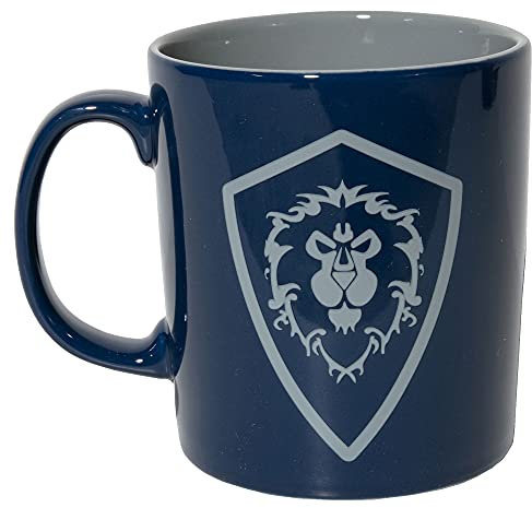 Jinx 11598 World of Wacrcraft Becher For the Alliance, 320ml, blau-weiss