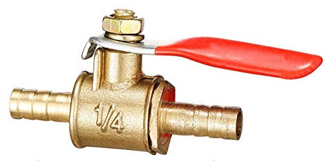 Pilang Zxxin-Rohrverbindungsstücke 6mm-12mm Schlauchkupplung Inline Messing Wasser Öl Luft-Gas-Kraftstoff-Linie Absperr- Kugelhahn Rohr-Anschlussstück, Gute Qualität (Size : Tube 6mm)