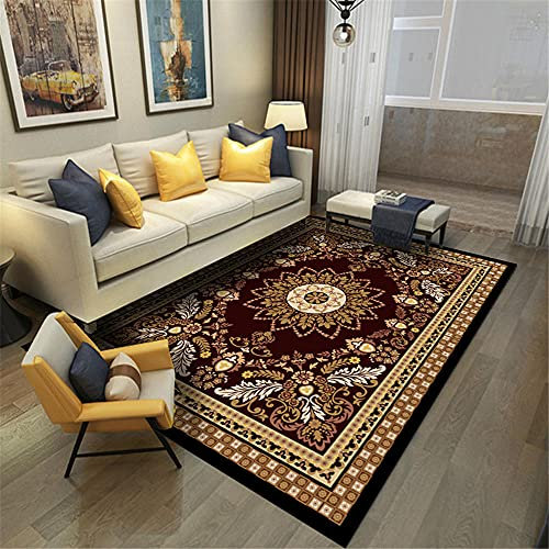 kunsen Klassischer blumenförmiger antiker Stil Geräuschreduzierung Umweltschutz fällt Nicht im Meer-Guthaben Gamer Teppich spielteppich 4ft 11''X5ft 11'' carpet150X180CM