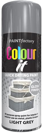 Classic Signature - 3 x All Purpose Light Grey Aerosol Spray Paint 400ml Quick Drying Spray,Fast Dry and Excellent Coverage for Metal, Wood, Plastic and More
