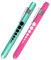 AOICRIE Medical Diagnostic Penlight, Pupillenlicht Mini Wiederverwendbare LED-Stiftlampe Taschenlampe, Taschenlampe Arzt Krankenschwester Notfallstift Licht mit Gravurlehre und Linea (Rosa+Grün)