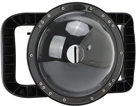 VBESTLIFE Dome Port für OSMO Action, Dual Handheld Dome Lens Wasserdichtes Gehäuse für Unterwasserfotos, Videos, für OSMO Action
