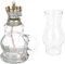 DOITOOL Vintage Öllampe Glas Kerosinöl Lampe Öl Brennende Laternenminer Laternen Nachtlicht für Hausgarten Camping Hochzeits Geburtstagsfeier Dekorationen