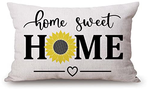 Home Sweet Home Zitate Bauernhaus-Kissenbezüge, 30,5 x 50,8 cm, dekorativer Kissenbezug für Zuhause