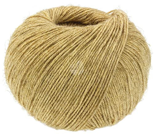 LANA GROSSA Diversa | Leichtes Baumwoll-Mischgarn mit zartem Melange-Effekt | Handstrickgarn aus 74% Baumwolle & 26% Viskose | 50g Wolle zum Stricken & Häkeln | 210m Garn FB 13