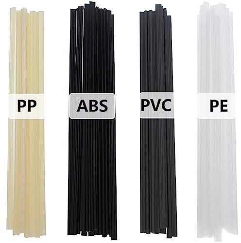 Schweißdrähte,ABS/PVC/PE/PP-Kunststoff Schweißdraht,Plastik Schweißen,40PC Schweiß Stöcke 4-Farben Schweissaufsatz für Kunststoff Schweißreparatur