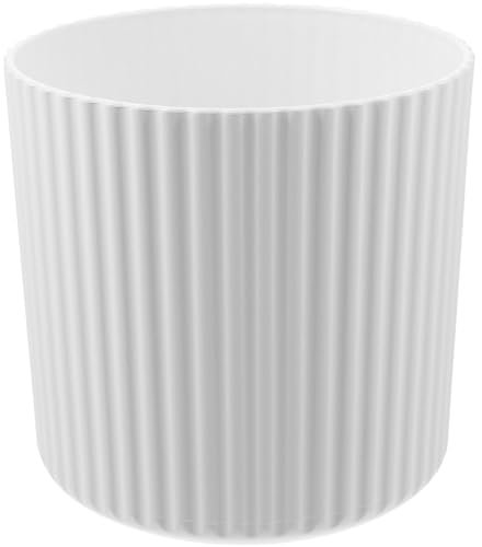 Homoyoyo Poubelle De Cuisine Poubelle Ronde Poubelles De Bureau Corbeille à Papier De Cuisine Corbeille De Salon Fabriquer Un Célébrité D'internet Petite Poubelle Avancée Plastique Blanche