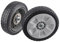 2 Pezzi Ruota Posteriore Tosaerba 8 Pollici con Ingranaggio per Honda 42710-VE2-M01ZE 42710-VE2-M02ZE HRR216K6