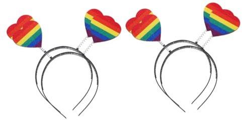 Ciieeo 4 Stück Regenbogen Stirnband Make Up Stirnband Bunte Stirnbänder Für Frauen Lgbt Haarband Stirnband Für Mädchen Festival Haarreifen Damen Stirnbänder Kopfbedeckung