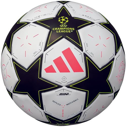 Adidas UEFA Champions League Finale 24-25 Mini Soccer Soccer Ball, Anniversary Mini Ball, 5.1 inches (13 cm)
