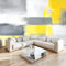 Fototapete Abstrakt Batik Grau Gelb 300x210 cm Tapete 3D Vlies Wanddeko Wallpaper Wandtapete Dekoration Study Zimmer Wohnzimmer Restaurant Cafe