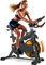 VOWVIT Cyclette con resistenza magnetica: silenziosa cyclette con monitor LCD e Smart Bluetooth per interni con seduta regolabile, telaio ad H, portata fino a 160 kg