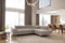 Kaiser Möbel - Ecksofa mit Schlaffunktion - Big Sofa - 275 x 202 cm - Relaxsofa, Verstellbare Kopfstützen, L Form, XXL, mit Bettkasten, Große Liegefläche 125x193 - Falio L Eckcouch Rechts, Kaltesbeige