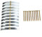 FUANA Electrical Wall Box Repair Kit Steel Junction Socket Mount Screws Fixing Set for Loose Outlets 10 Pack