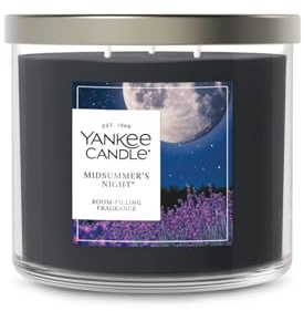 Yankee Candle Mid Summer's Night Scented Candle, 14.5oz 3-Wick Candle Jar with up to 40 Hours Burn Time, Giftable