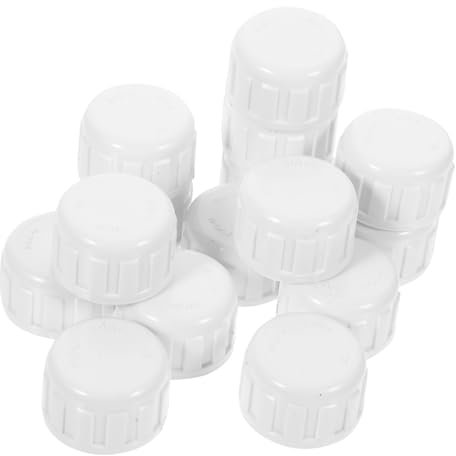WOONEKY 25pcs PVC End Cap for Threaded Water Lines Lightweight Sprinkler Head Caps for Cold Water Systems for Irrigation Pools and Outdoor Applications