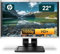 HP Compaq LA2205WG 22 Zoll Business Computer Monitor, Desktop Gaming Monitor, HD+ (VGA - DisplayPort - DVI - USB-HUB - VESA), PC Bildschirm, schwarz/Silber (Generalüberholt)