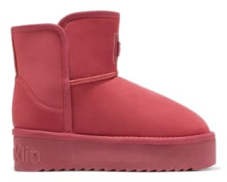 D.Franklin Stivali da Donna Stile Australiano Piattaforma Nordic V2 Low Rosso - Stivali per Donna - Moda casuale - Taglia (38) - Modello nordic