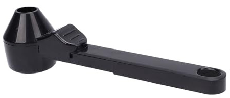 Yinhing Cuchara de café con Embudo Cuchara Medidora de 2 Cucharadas de Capacidad para Proteína de café en Polvo y Diseño para Verter y Limpiar Fácilmente (BLACK)