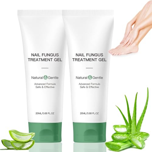 2 Pack Nail Fungus Treatment Gel & Repair Cream – Fast-Acting Toenail & Fingernail Fungus Care, Natural Nail Repair Oil Serum, Supports Strength & Appearance, Encourages Better Appearance Over Time