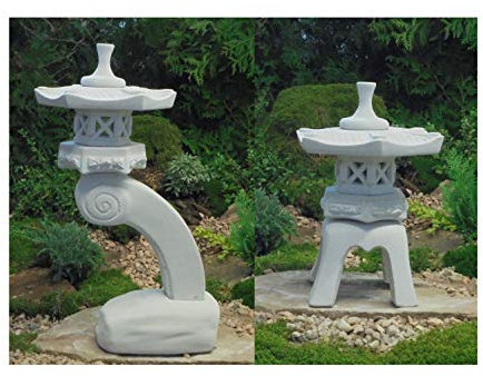 Japanische Steinlaternen Rankei & Yukimi Garten Laterne Koi Teich ...2 Stück!!!